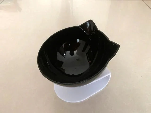 Smart Angle Cat Double Food Bowl