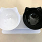 Smart Angle Cat Double Food Bowl